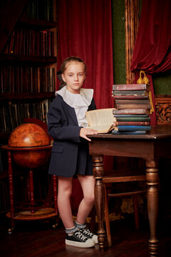 Fototapeta Vintage Library Study