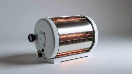 ceramic heater with soft light on a white background
