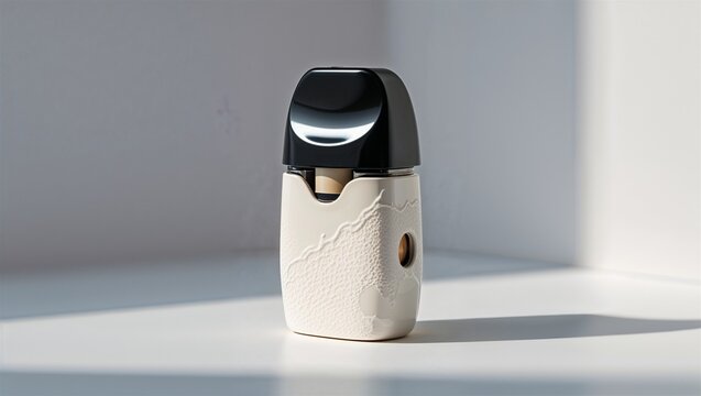 ceramic dual lid coaster in a modern studio setting