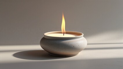 ceramic candle warmer with removable plate and vent holes on a white background