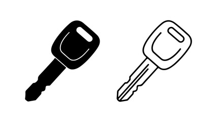 Key icon with transparent background