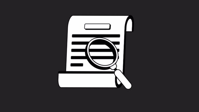 Text recognition from image using AI concept Animation Alpha Channel  