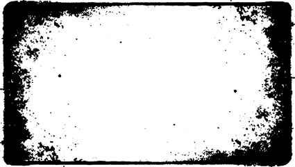 Rectangular retro frames Vector grunge overlay frame. Hand drawn abstract frame