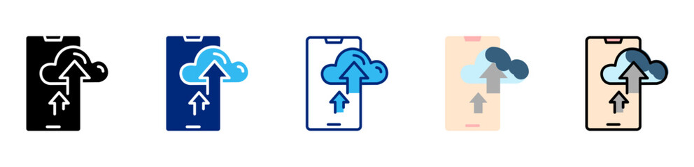 cloud multi style icon