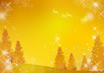 美しく輝くクリスマスの背景素材