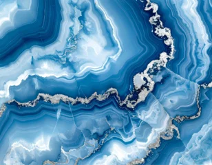 Keuken achterwand Kristal Photorealistic 3D Render of Blue Marble Ball on Transparent Background, PNG File for Product Display or Mockup  © MST JHARNA KHATUN