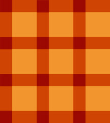 Orange and brown tartan plaid pattern. Texture from tartan, plaid, shirts, clothes, dresses, bedding, blankets, and other textiles. Scottish pattern checkered. Template for ornament. Seamless pattern