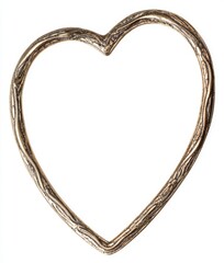 A golden picture frame, isolated on a transparent background, is presented as an image