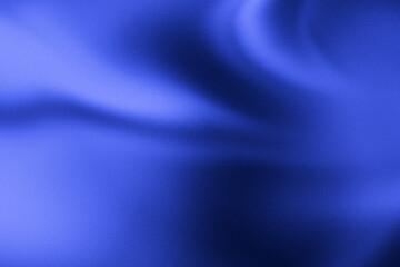 Ultramarine surface with soft waves and a luminous crest on the right, refined and minimalist.