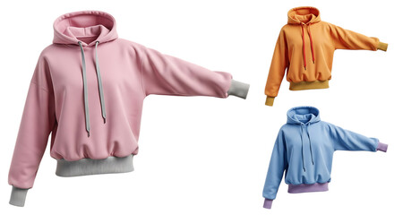Colorful Hoodie Collection Fashion Apparel Casual Wear for Modern Style