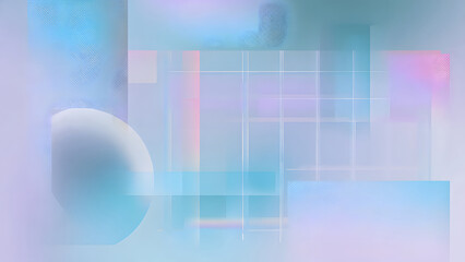 Abstract background with soft pastel colors and geometric shapes