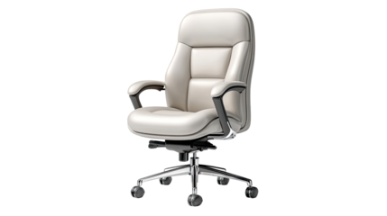 Office Chair: A sophisticated office chair with sleek design, perfect for comfort and productivity. The chair is a blend of elegance and function.
