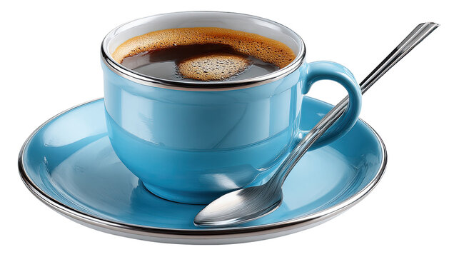 Aromatic Coffee Moment: A steaming cup of rich, dark coffee sits ready, capturing the simple pleasure of a daily ritual.
