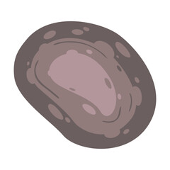 Rock stone cartoon top view. Natural boulder. For landscape design, plan, maps