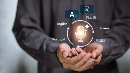 Multilingual Voice Translator AI in Hands