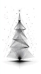 Snow-Covered Pine Tree Illustration