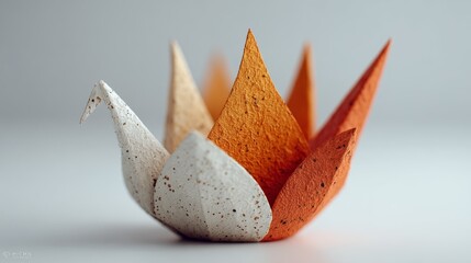 Geometric Origami Bird Sculpture