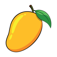 Cartoon style of a Mango vector design.