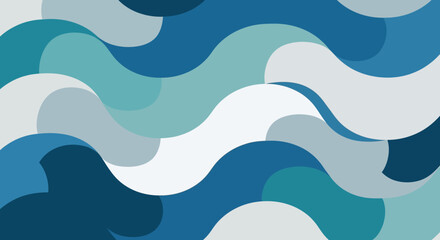 Abstract wavy pattern of blue and white colors.