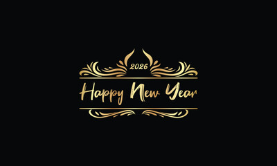 2026 happy new year logo text design set 2026 number design template collection