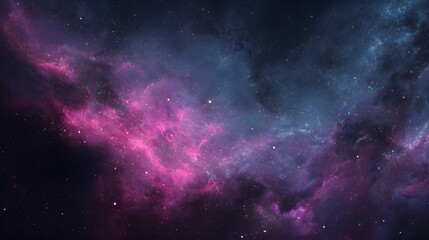 Naklejka premium Colorful nebulae and countless stars illuminate deep space.