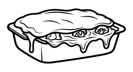 Delicious baked casserole dish with melted cheese and vegetables.