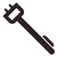wrench icon on white background