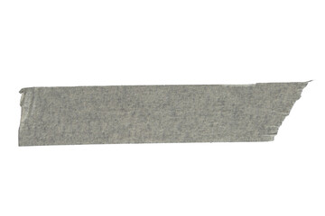 Adhesive torn paper masking tape isolated on transparent background