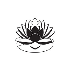 Elegant Lotus Flower Bloom with Delicate Petals and Water Lily Pad Symbolizing Purity, Serenity, and Growth in Nature