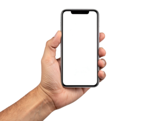 Person holding a digital device with a bright screen against a dark background