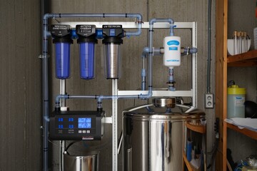 Advanced Water Filtration System with UV Sterilization and Carbon Purification Technology