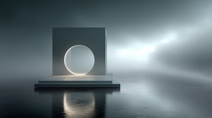 Game background: Minimal Geometric Portal