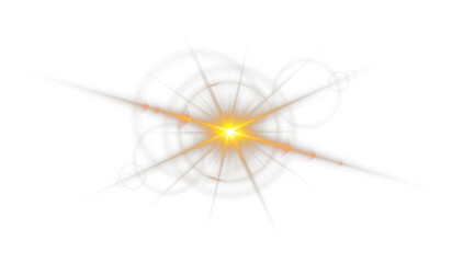 Golden flare PNG with radiant beams and sparkling highlights. Luminous reflections add festive energy and luxurious warmth. Perfect for abstract visuals, digital design, or neon compositions.