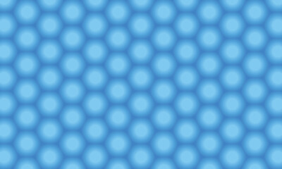 A seamless light blue gradient pattern of hexagonal shapes creates a soothing background