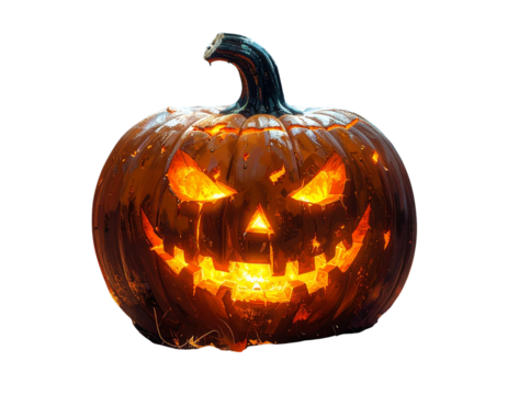 Glowing Jack-O'-Lantern Pumpkin for Halloween