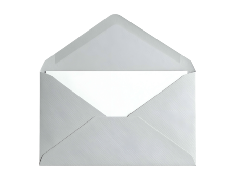 A realistic illustration of a simple opened envelope on a black background - Powered by Adobe