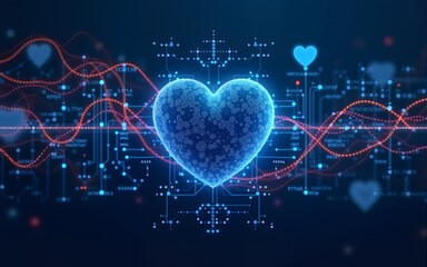 Healthcare technology and medical innovation digital technology background. Medical, science and technology concepts. Abstract futuristic design. Vector illustration. High quality