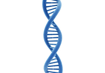 Illustration of Blue DNA Double Helix Structure