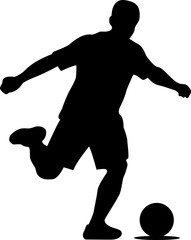 football player silhouette vector