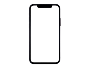 Sleek, dark-screened mobile device, isolated against a black background, showcasing its form