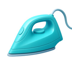 3D Iron Icon Isolated on White Background