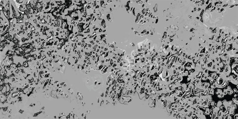 Fototapeta premium Abstract chaotic pattern of dark gray and black organic shapes with lighter gray outlines, resembling a microscopic view of cells or a distressed textured surface, offering a complex and visually