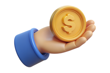 hand holding a tin can