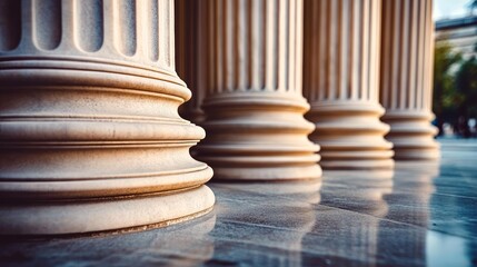 Monolithic Pillars Series Architectural Schemes and Timeless Impressions of Durable Design Elements