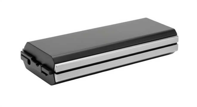 Black, silver reflective material is in perspective against black. Creates modern display. Suitable for product staging, tech industry branding, or UI design.