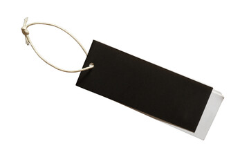 Black paper hang tag