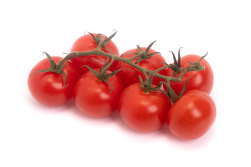 Branch of ripe cherry tomatoes