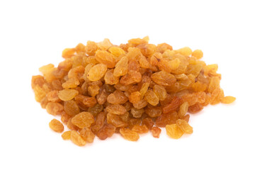 Pile of yellow raisins