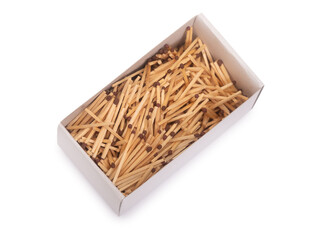 Big open box with matches