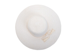 White woven women's hat